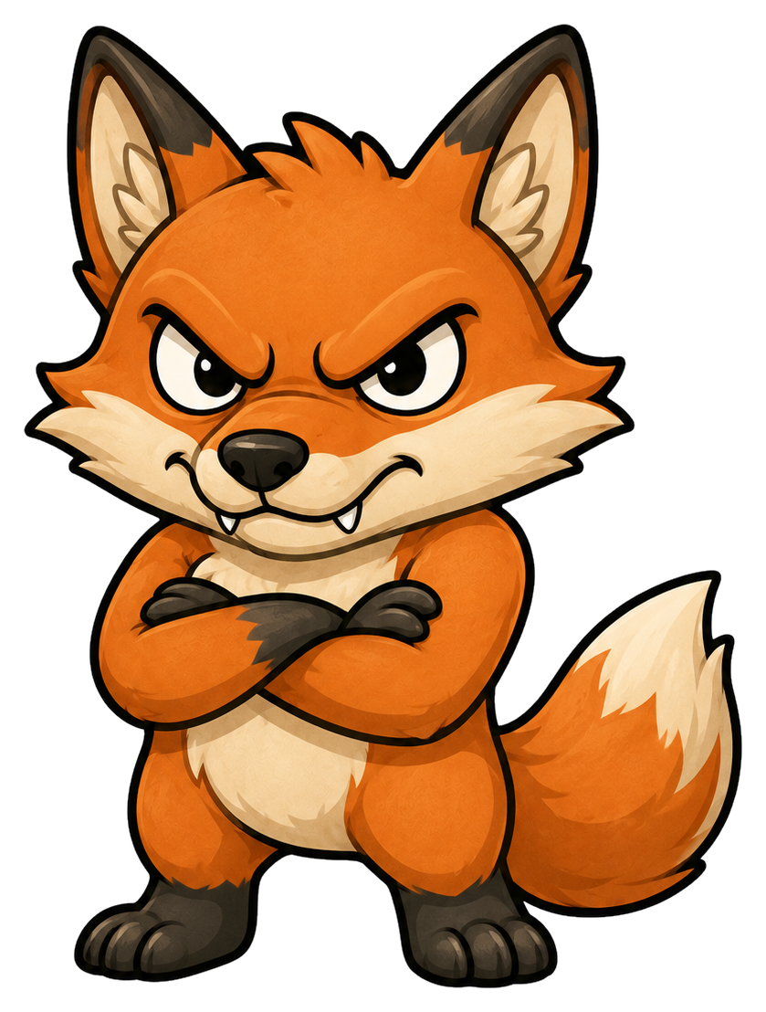 Grumpy fox